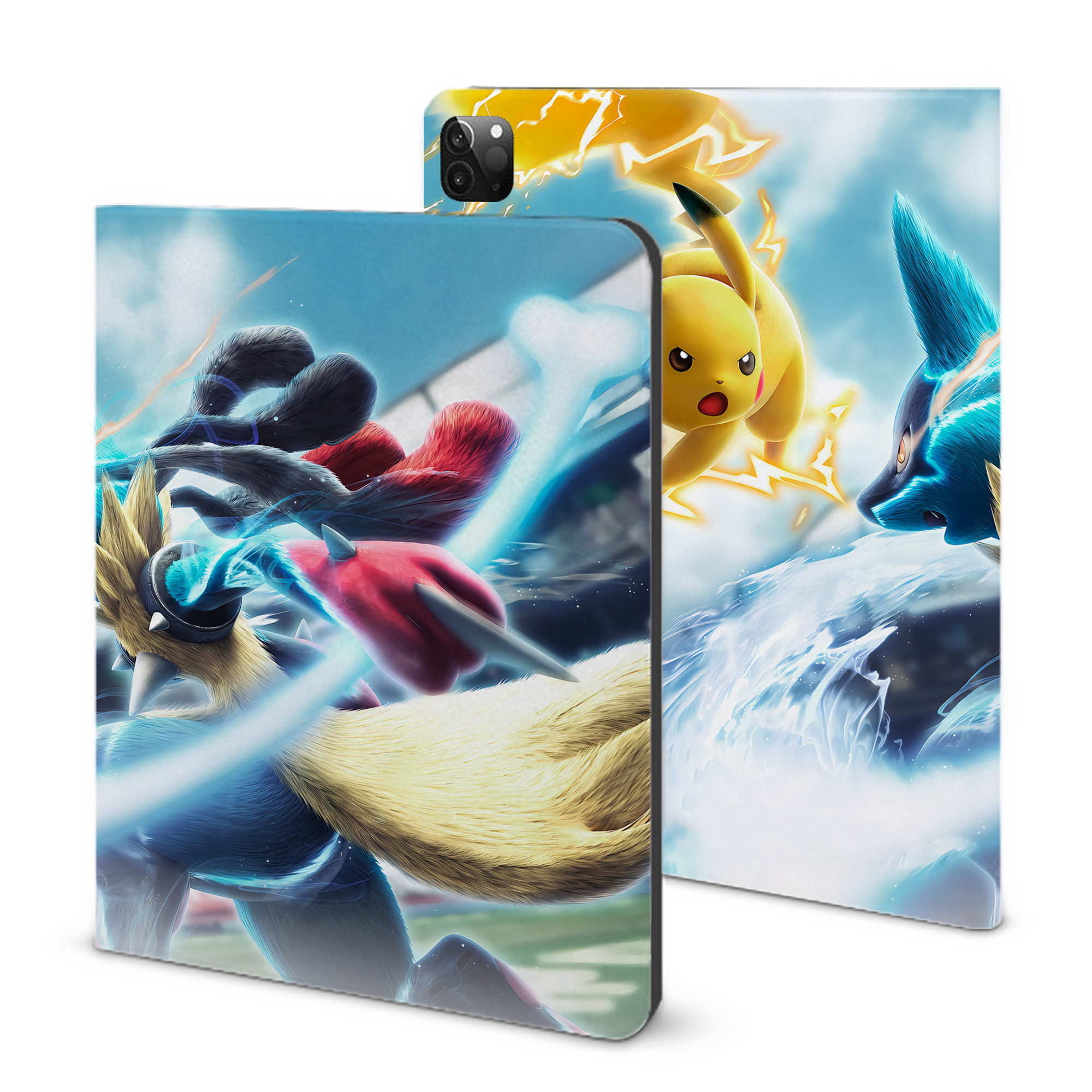（画像用） ポケットモンスター Pokémon IPadケース ペンホルダー付き ブックスタイルデザイン